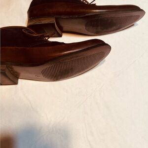 Man, blue suede, brown leather trimming shoe 12M shoe, brand Bar lll.